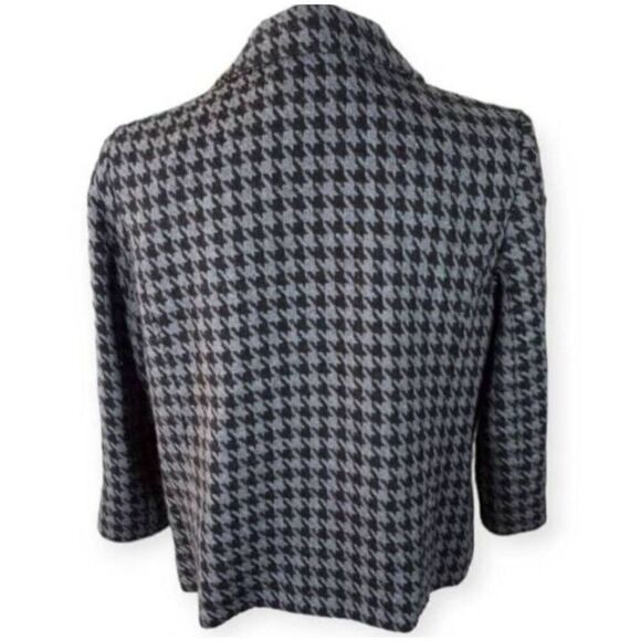 STYLE & CO PETITE HOUNDSTOOTH COAT SZ.14P EUC. - Picture 3 of 5
